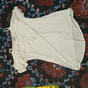 Ruffle Top Cold Shoulder Tank